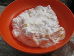 Peach Fluff Salad